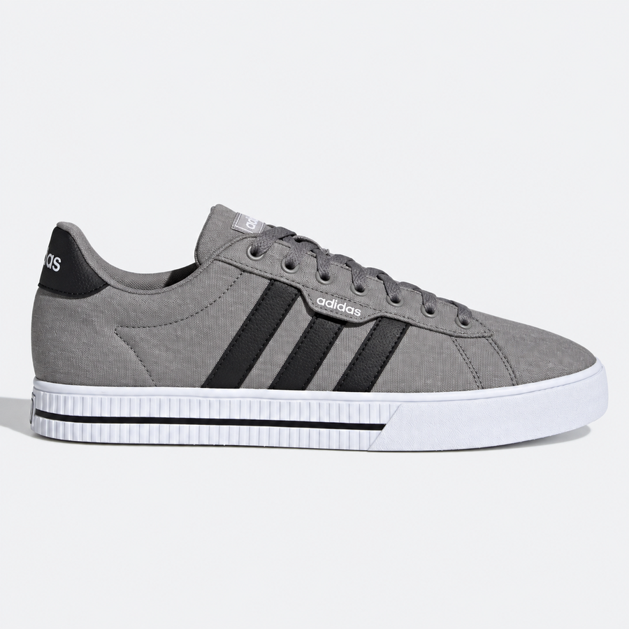 adidas Men's Daily 3.0, Dove Grey/Core Black/Cloud White - Talla 9.5 US - 01-lateral-principal