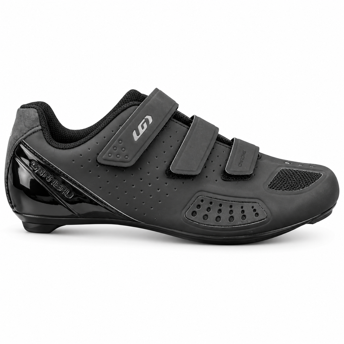 Zapatillas de ciclismo Garneau Chrome II Hombre, Negro - 01-lateral-principal