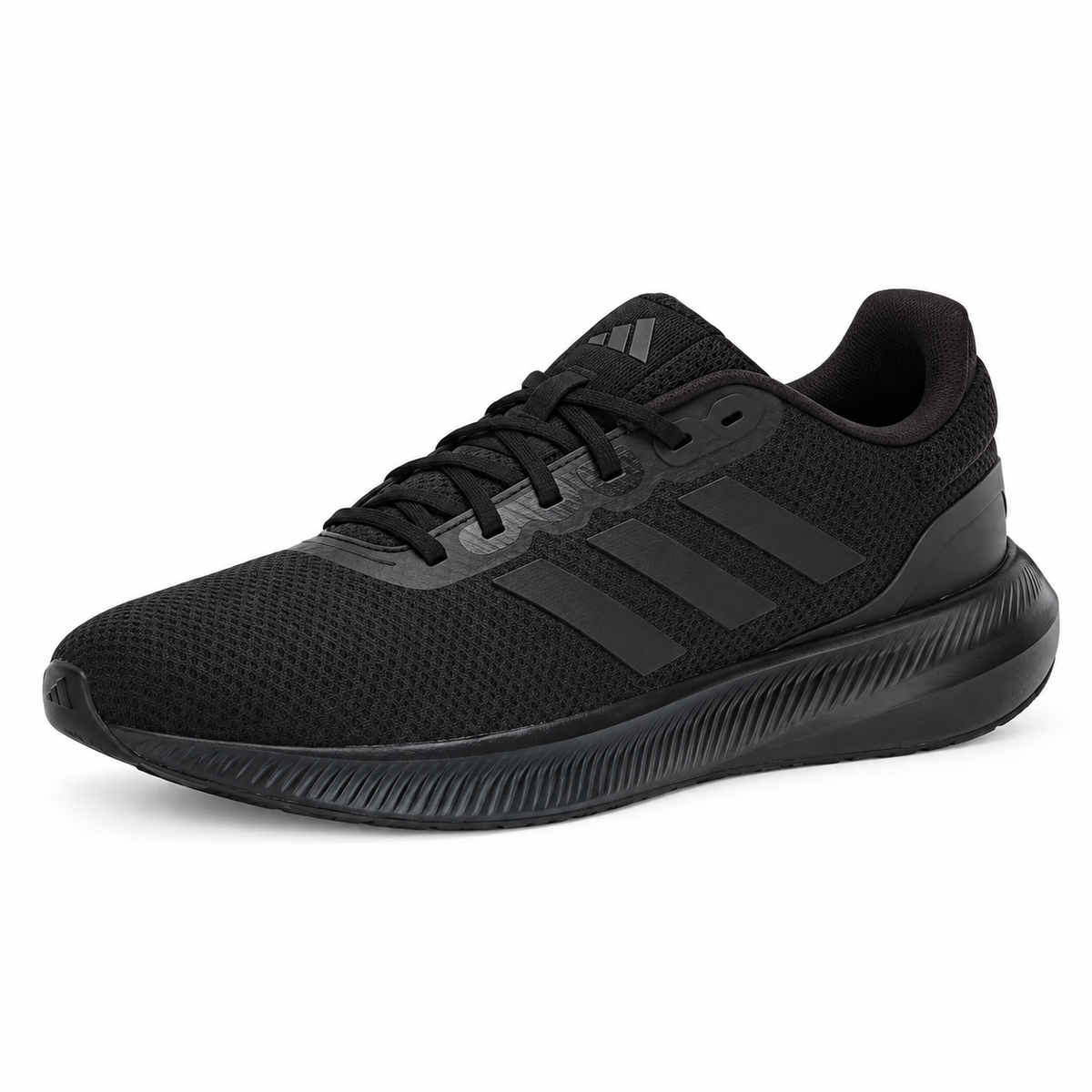 Tenis adidas Runfalcon 3.0 Hombre, Negro/Carbón - 01-lateral-principal