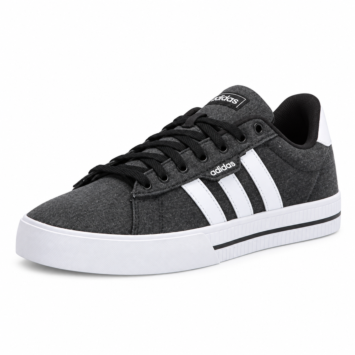 Tenis adidas Daily 3.0 Hombre, Negro/Blanco - 01-lateral-principal