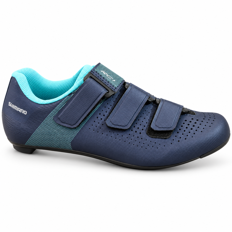 Zapatillas de ciclismo Shimano RC1 Mujer, Azul - 01-lateral-principal