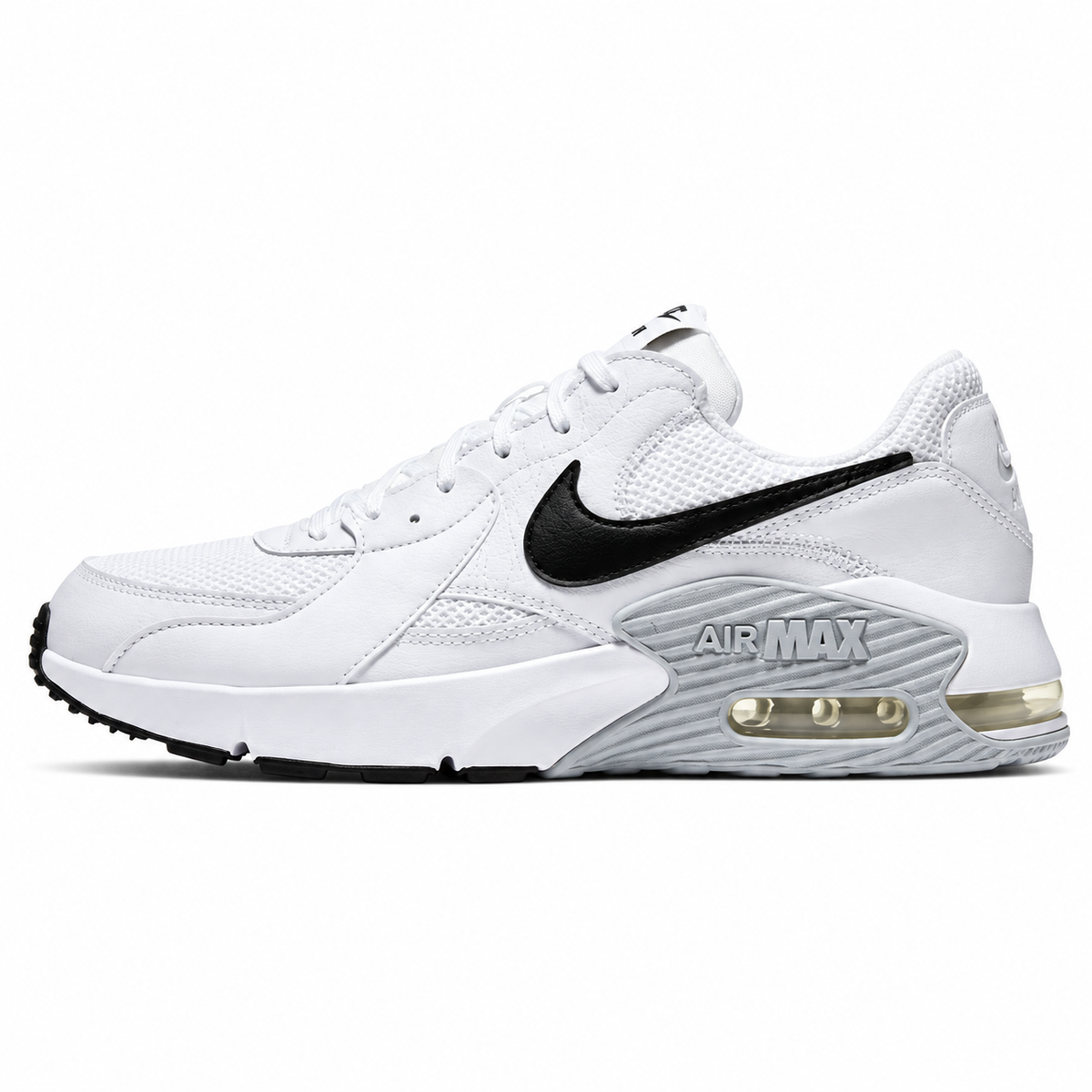 Tenis Nike Air Max Excee Hombre, Blanco/Negro/Platino - 01-lateral-principal
