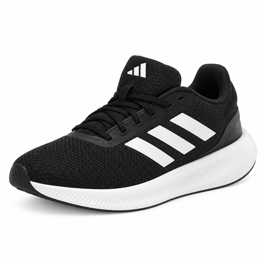 Tenis adidas Runfalcon 3.0 Hombre, Negro/Blanco - 01-lateral-principal