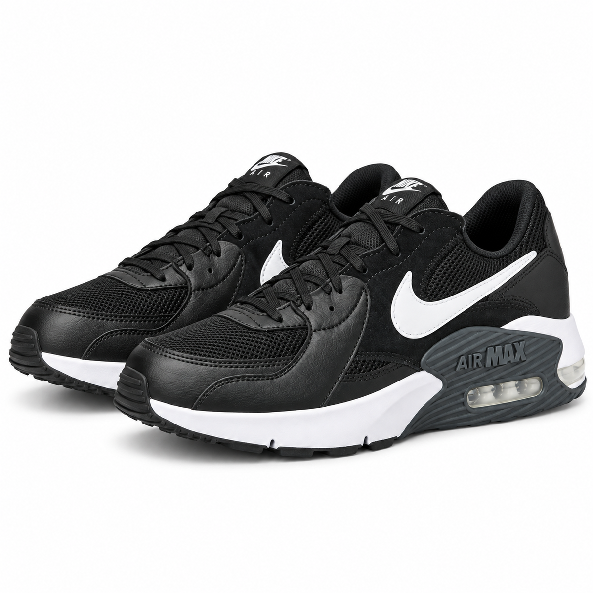 Tenis Nike Air Max Excee Hombre, Negro/Blanco/Azul - 02-vista-tres-cuartos