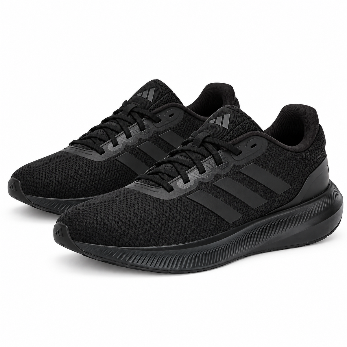 Tenis adidas Runfalcon 3.0 Hombre, Negro/Carbón - 02-vista-tres-cuartos