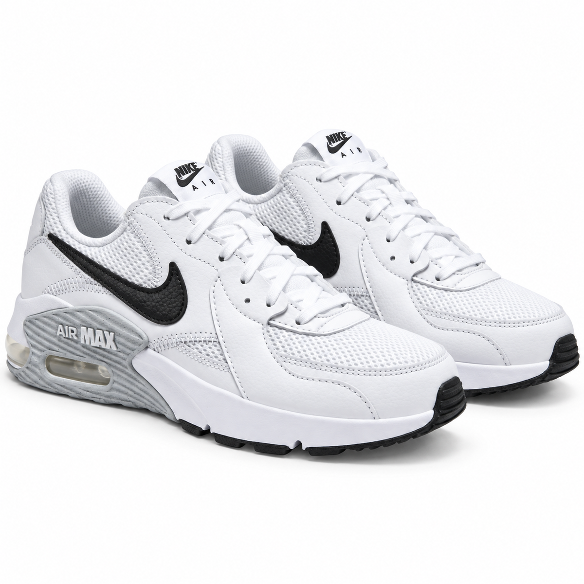 Tenis Nike Air Max Excee Mujer, Blanco/Negro - 02-vista-tres-cuartos