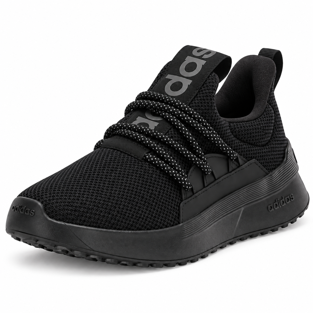 adidas Men's Lite Racer Adapt 5.0, Black/Black/Grey - 02-vista-tres-cuartos