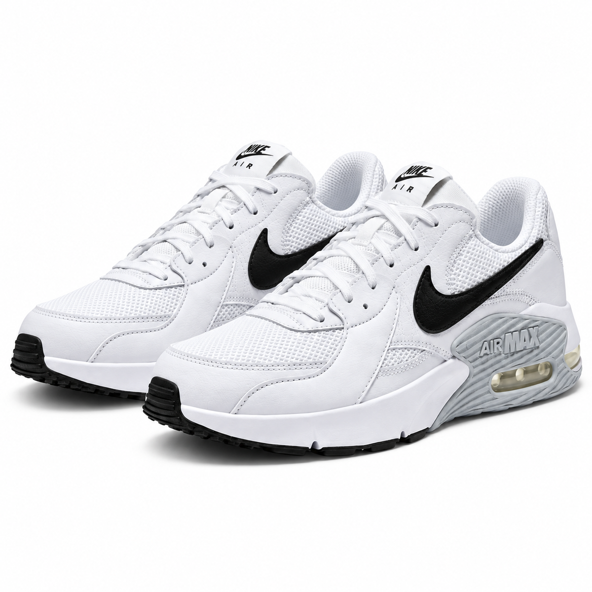 Tenis Nike Air Max Excee Hombre, Blanco/Negro/Platino - 02-vista-tres-cuartos