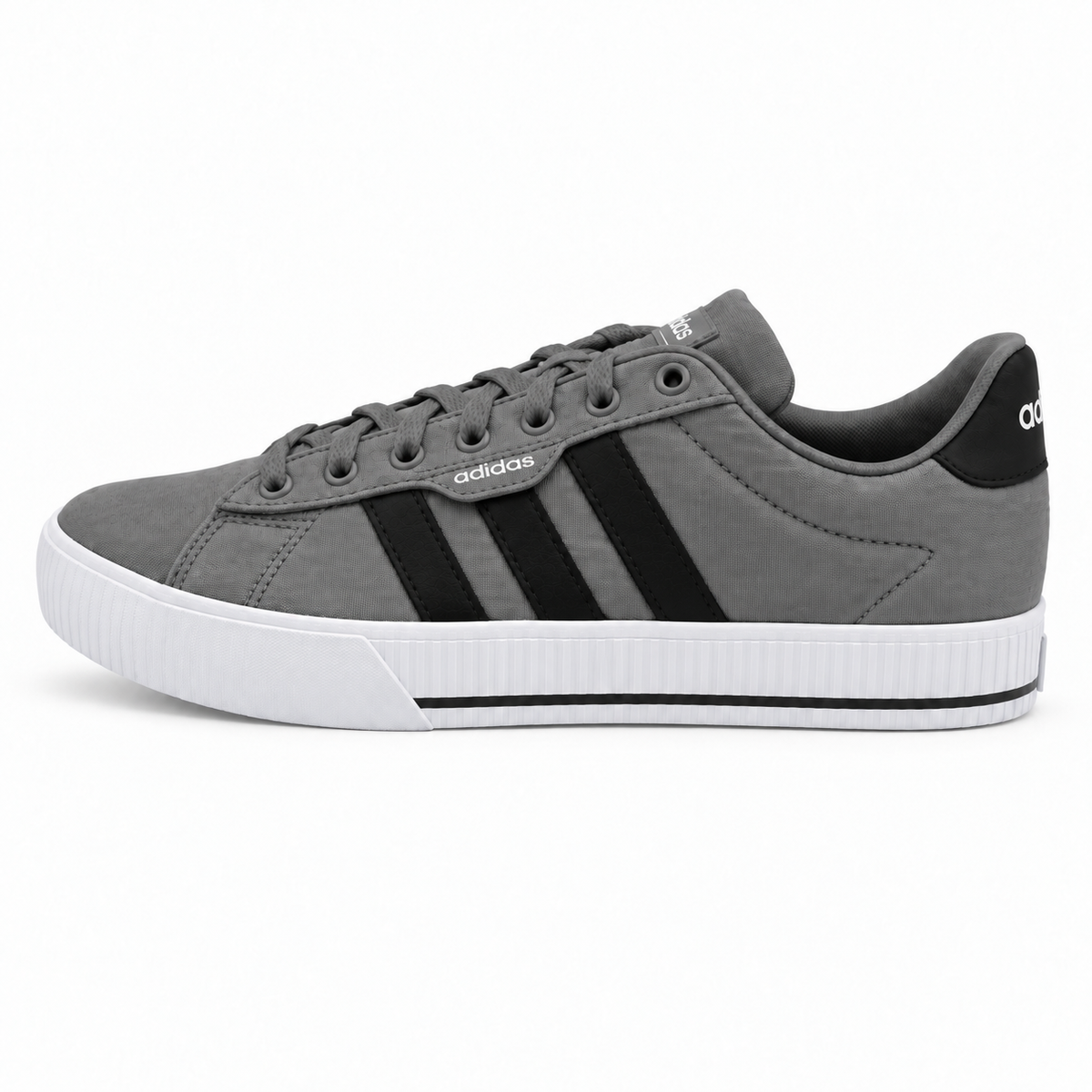 adidas Men's Daily 3.0, Dove Grey/Core Black/Cloud White - Talla 9.5 US - 03-lateral-contrario