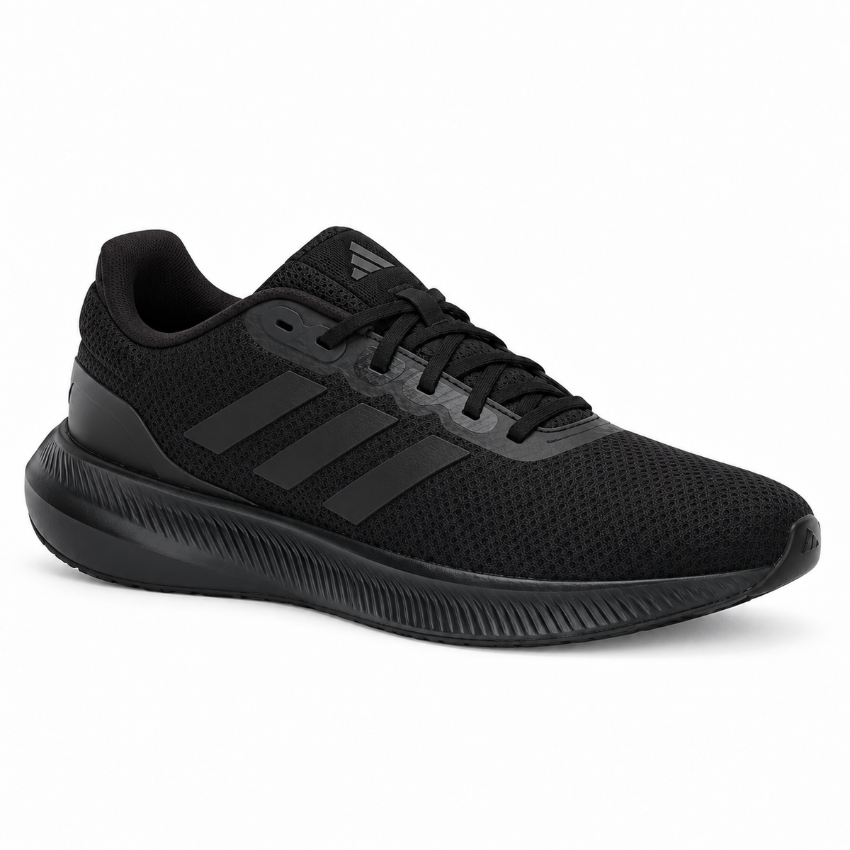 Tenis adidas Runfalcon 3.0 Hombre, Negro/Carbón - 03-lateral-contrario