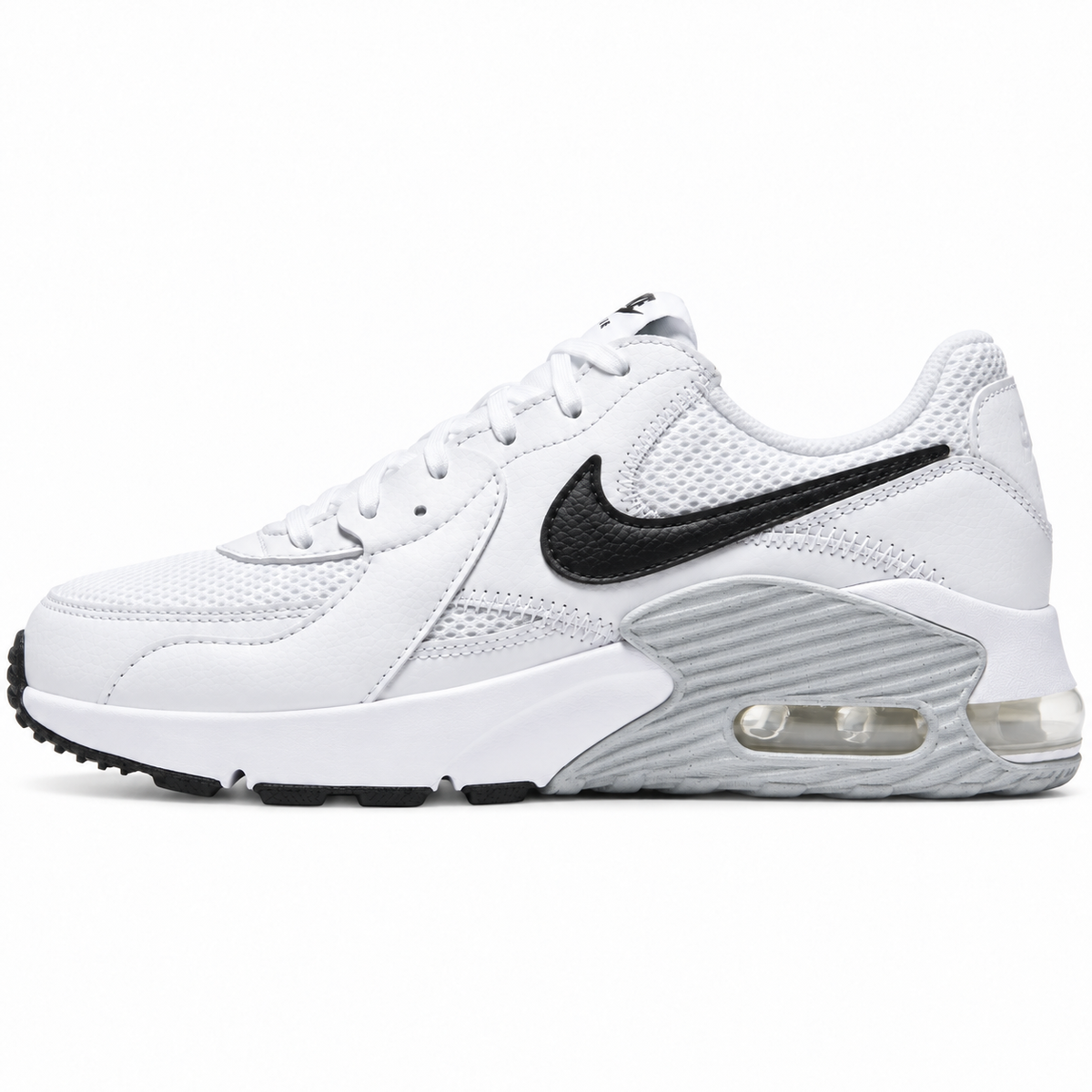 Tenis Nike Air Max Excee Mujer, Blanco/Negro - 03-lateral-contrario