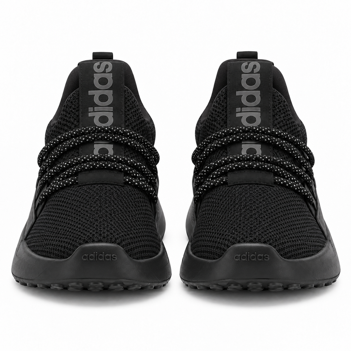 adidas Men's Lite Racer Adapt 5.0, Black/Black/Grey - 04-frontal