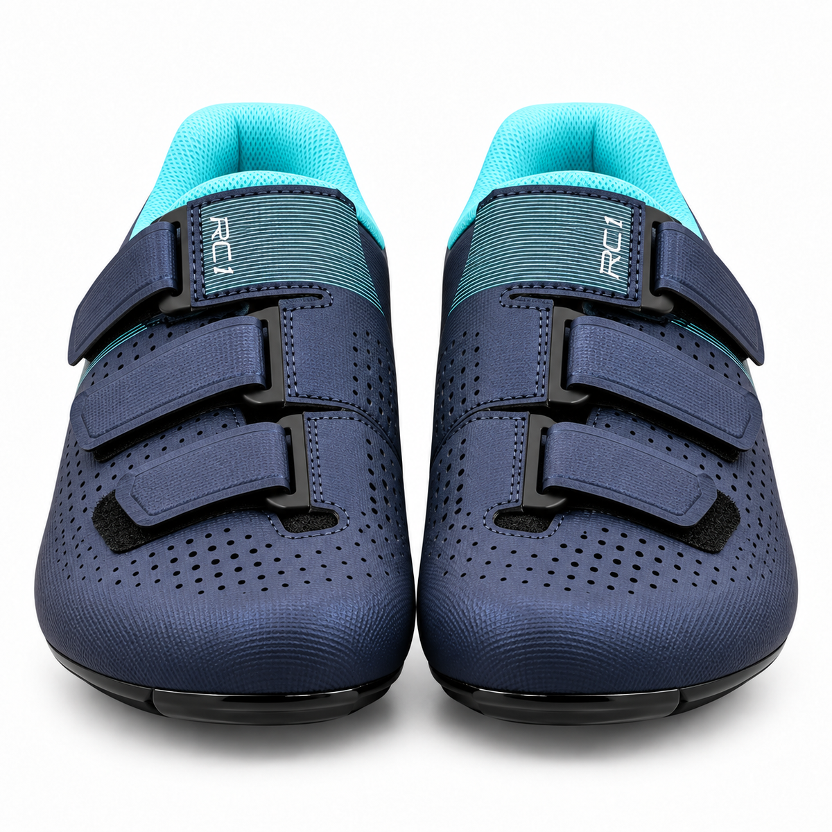 Zapatillas de ciclismo Shimano RC1 Mujer, Azul - 04-frontal