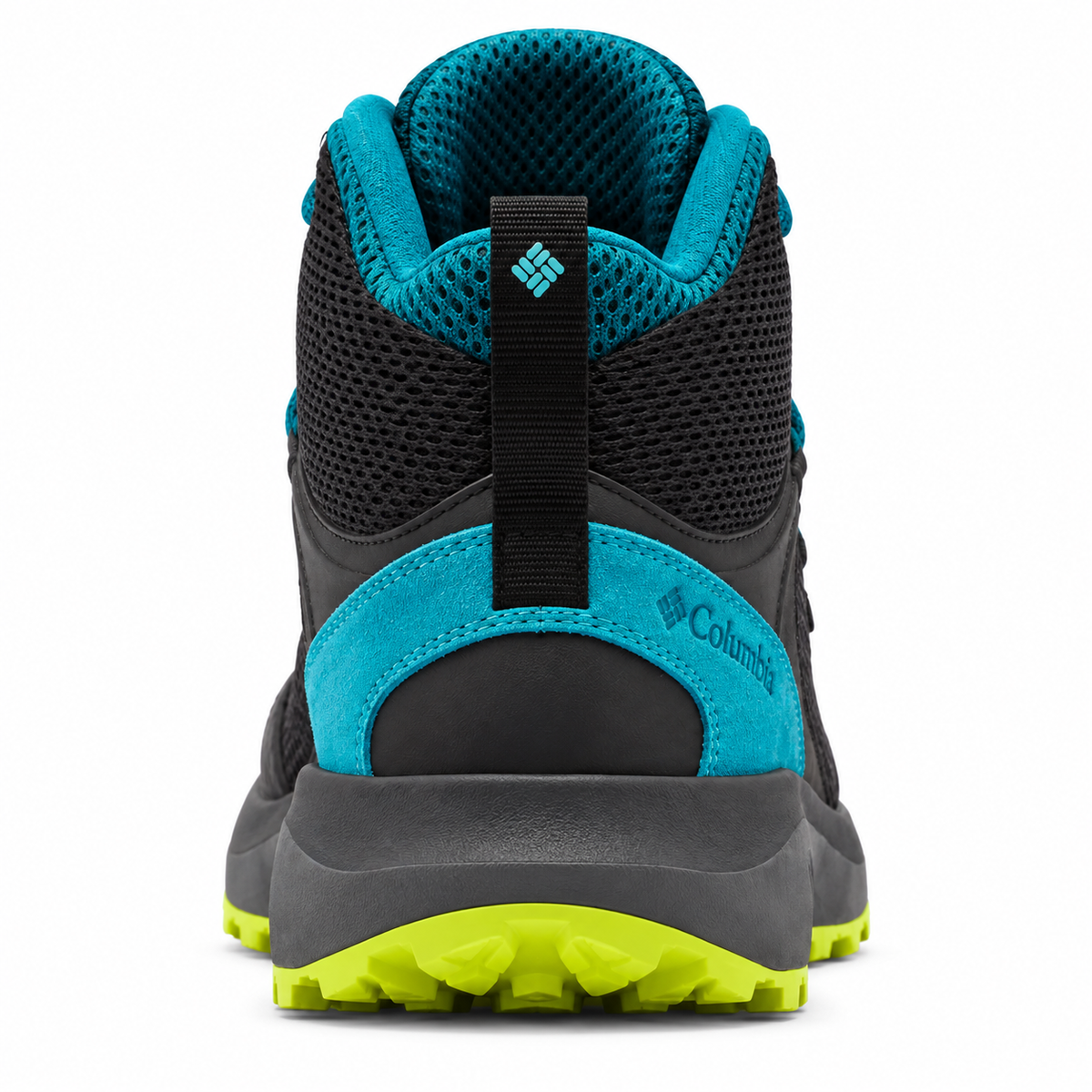 Botas impermeables Columbia Trailstorm Mid Mujer, Negro/Turquesa - 05-trasera