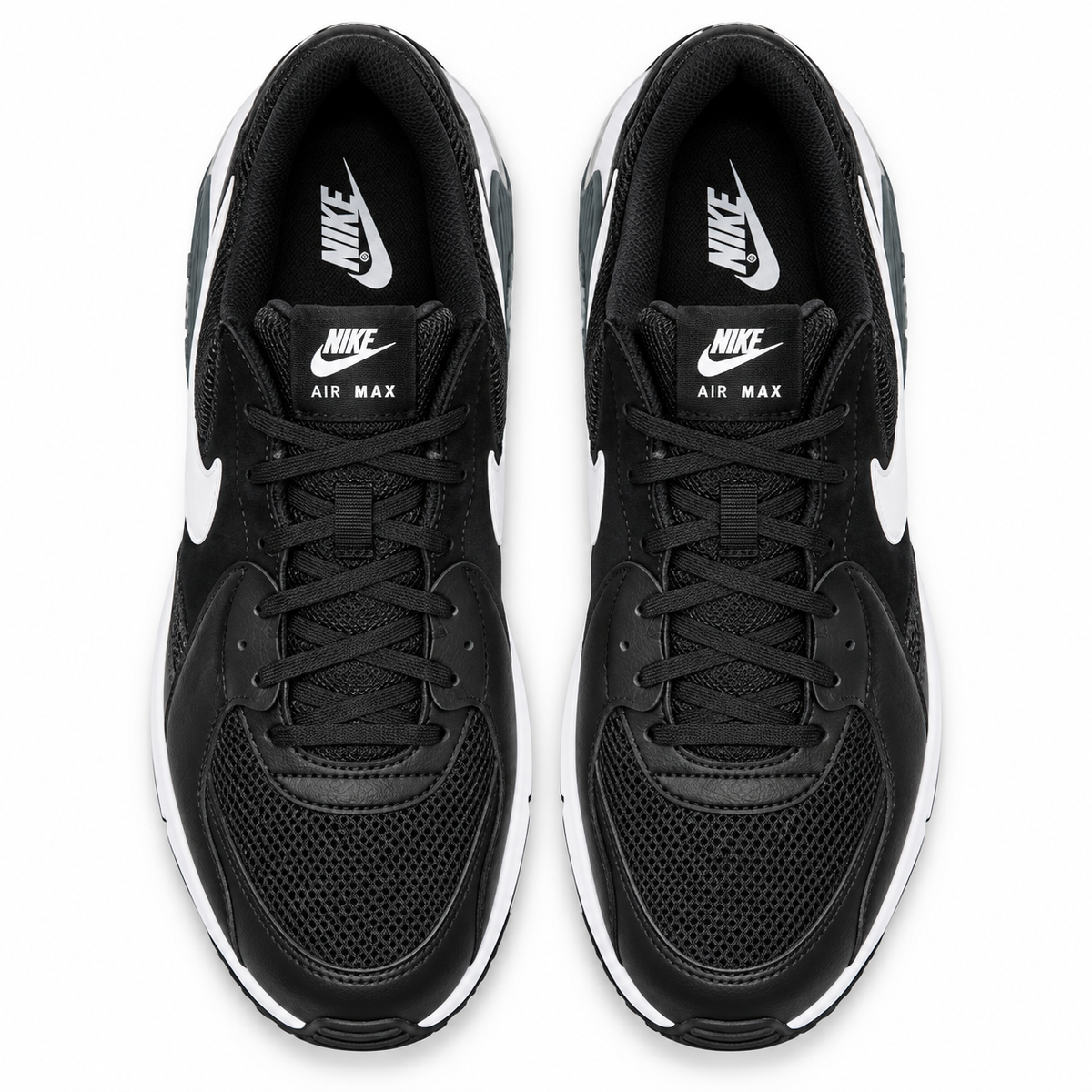 Tenis Nike Air Max Excee Hombre, Negro/Blanco/Azul - 06-superior