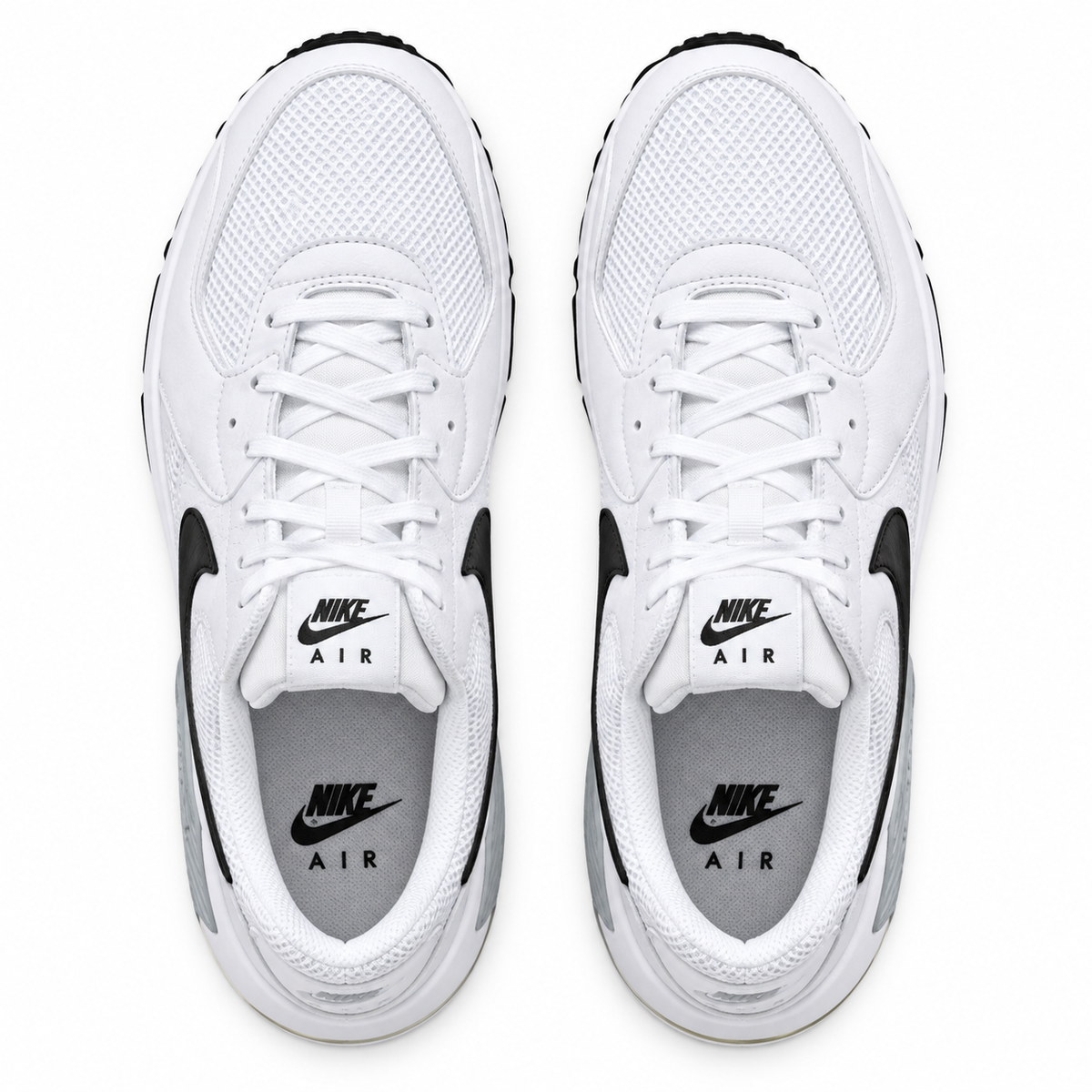 Tenis Nike Air Max Excee Hombre, Blanco/Negro/Platino - 06-superior