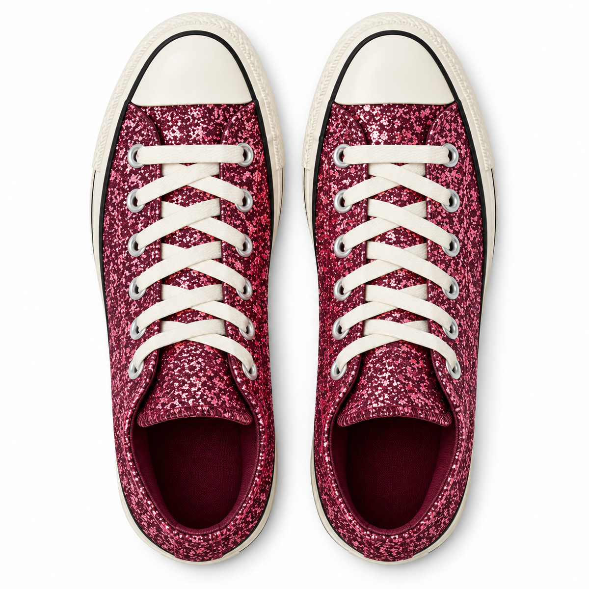 Tenis Converse All Star bota Mujer, Rosado Glitter - 06-superior