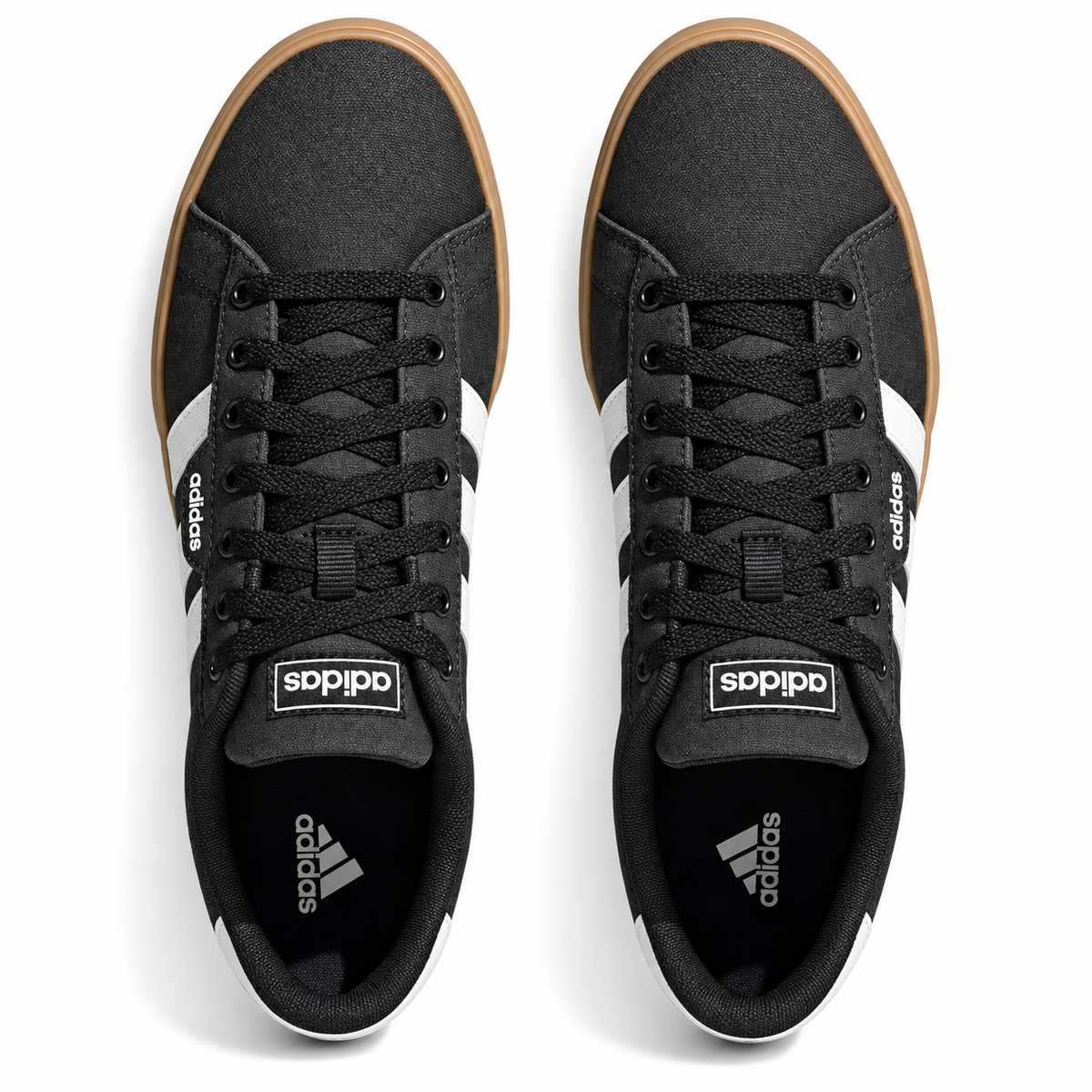 adidas Men's Daily 3.0, Black/White/Gum - 06-superior
