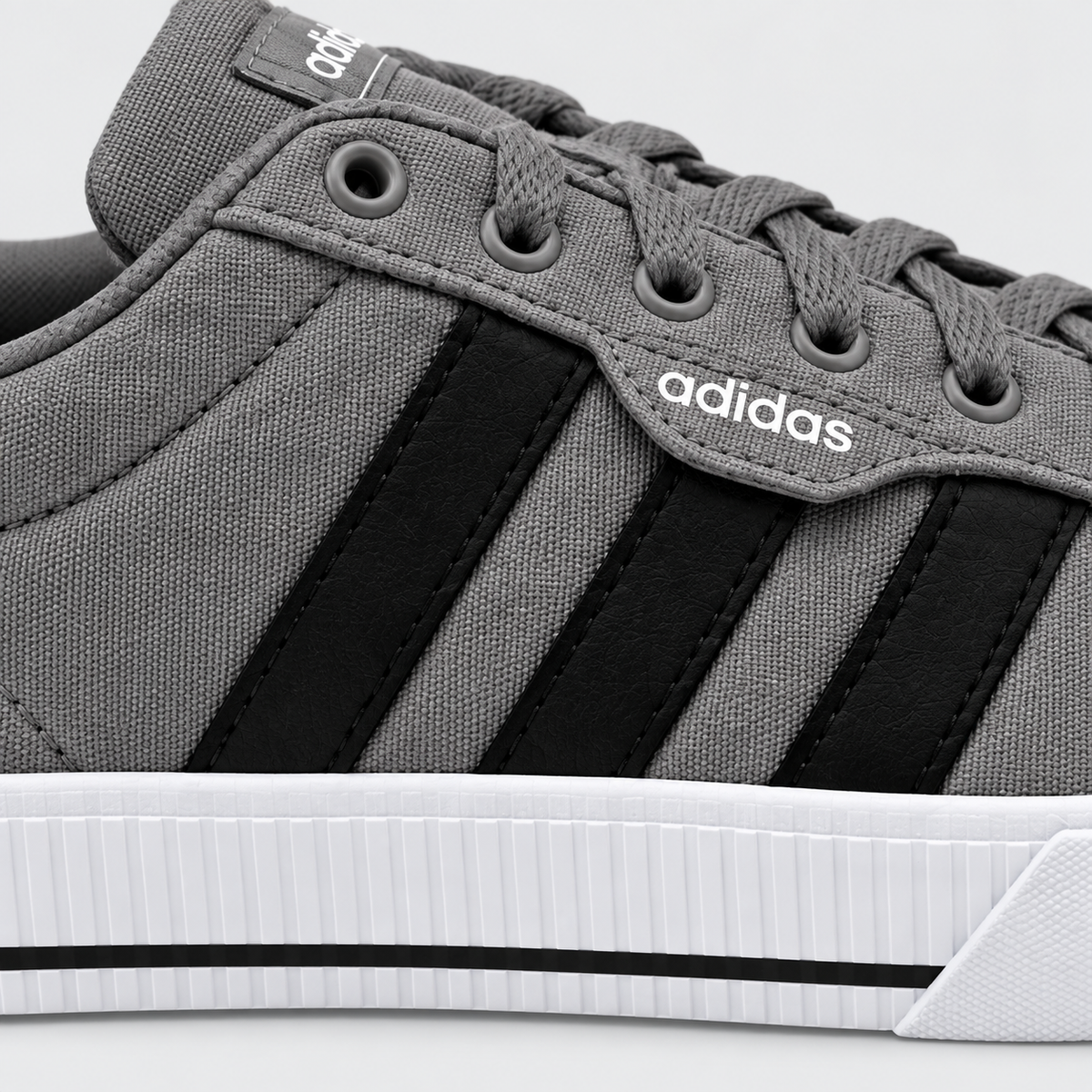 adidas Men's Daily 3.0, Dove Grey/Core Black/Cloud White - Talla 9.5 US - 08-detalle