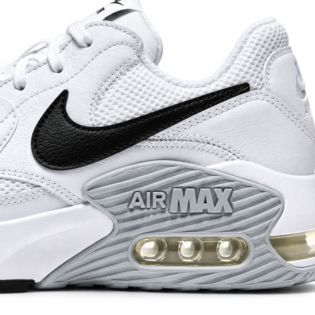 Tenis Nike Air Max Excee Hombre, Blanco/Negro/Platino - 08-detalle