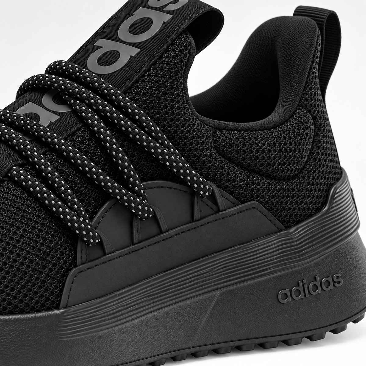 adidas Men's Lite Racer Adapt 5.0, Black/Black/Grey - 08-detalle