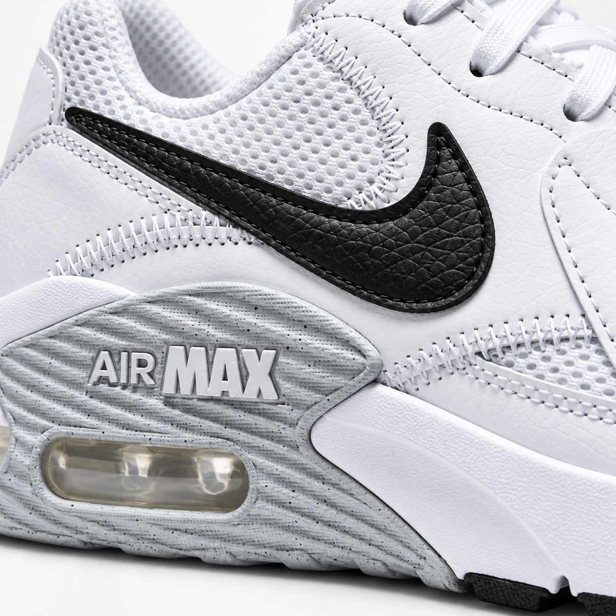 Tenis Nike Air Max Excee Mujer, Blanco/Negro - 08-detalle