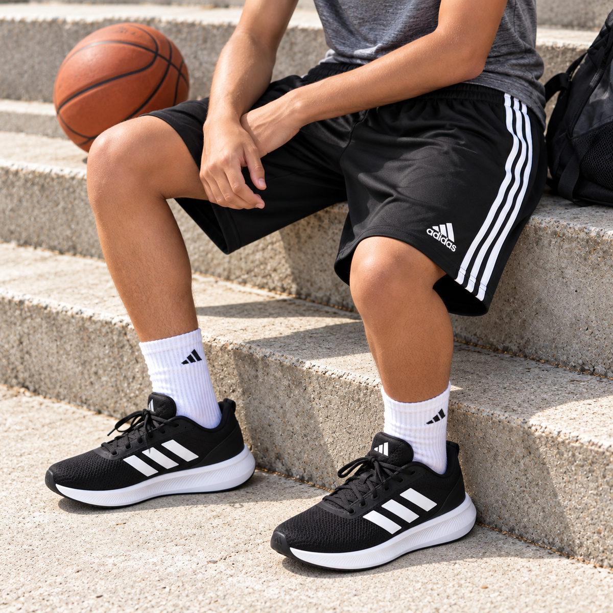 Pantaloneta adidas 3 Rayas Niño - 09-lifestyle-detalle