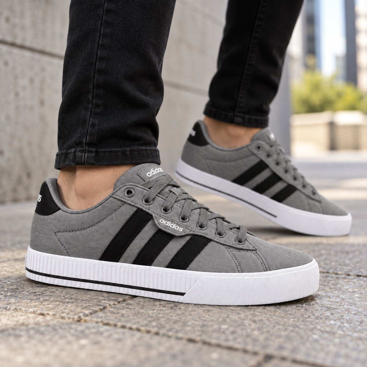 adidas Men's Daily 3.0, Dove Grey/Core Black/Cloud White - Talla 9.5 US - 09-lifestyle