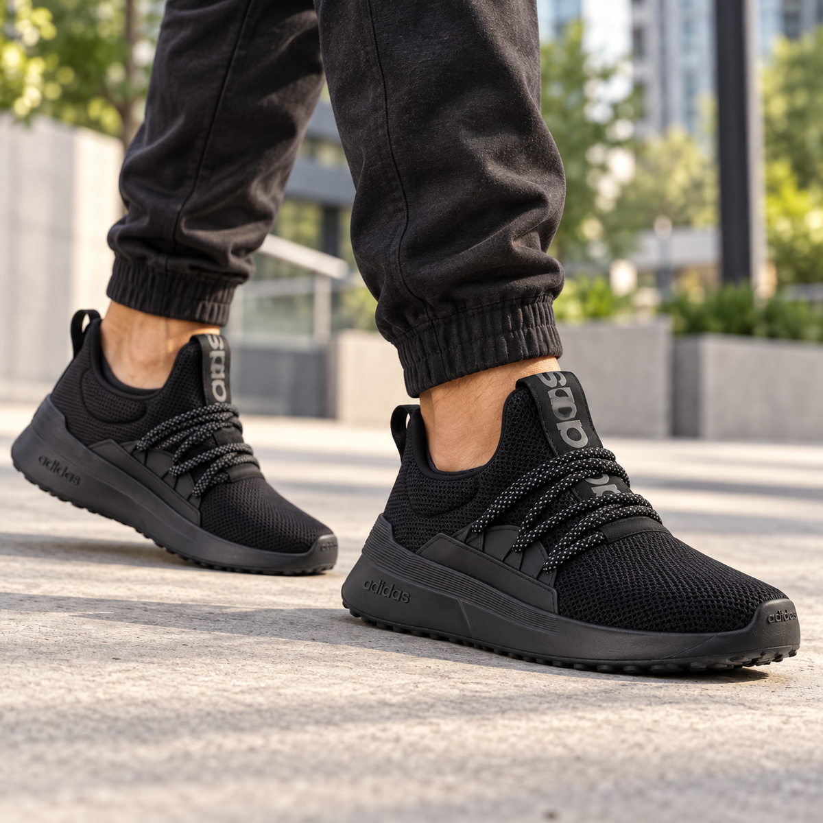 adidas Men's Lite Racer Adapt 5.0, Black/Black/Grey - 09-lifestyle