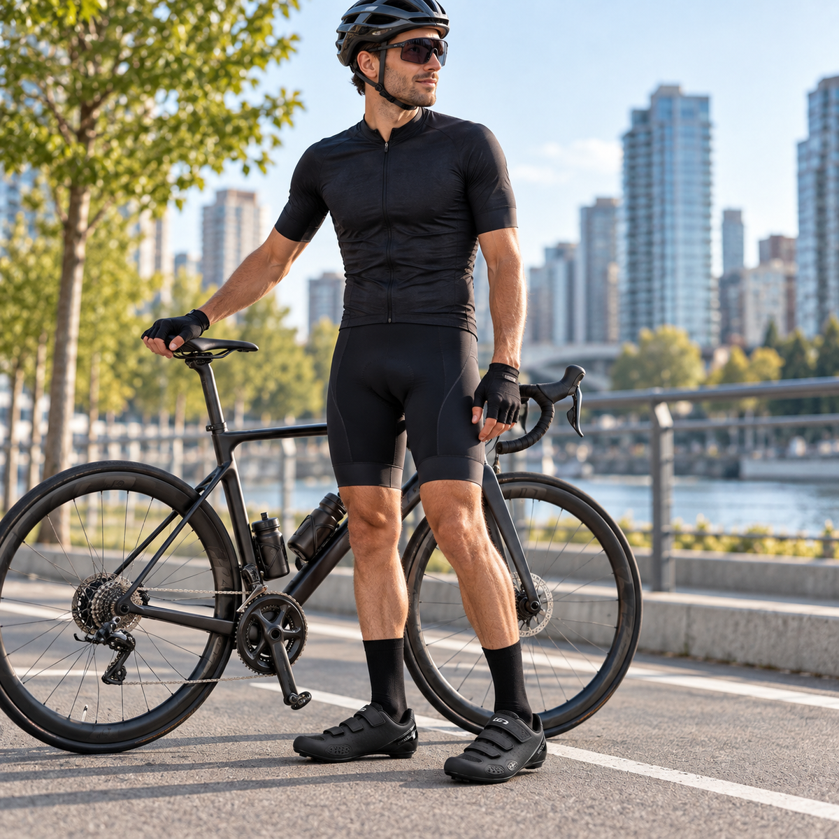 Zapatillas de ciclismo Garneau Chrome II Hombre, Negro - 09-lifestyle
